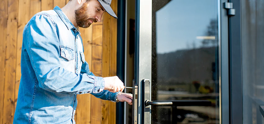 Frameless Glass Storefront Door Locks Replacement in Covina, CA